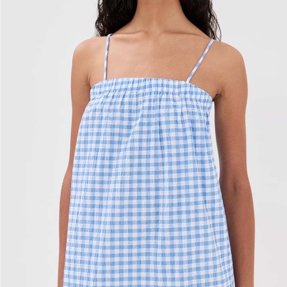 Le Bop Camille Dress Blue Checkered Mini Dress
